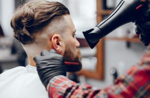 Stylish Man Sitting Barbershop 300x196
